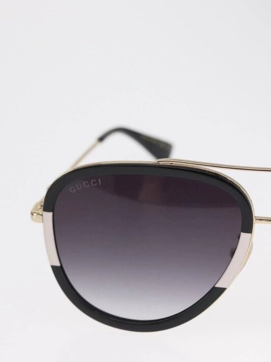 GUCCI Sunglasses metal Black Auth BA10537V main image 5